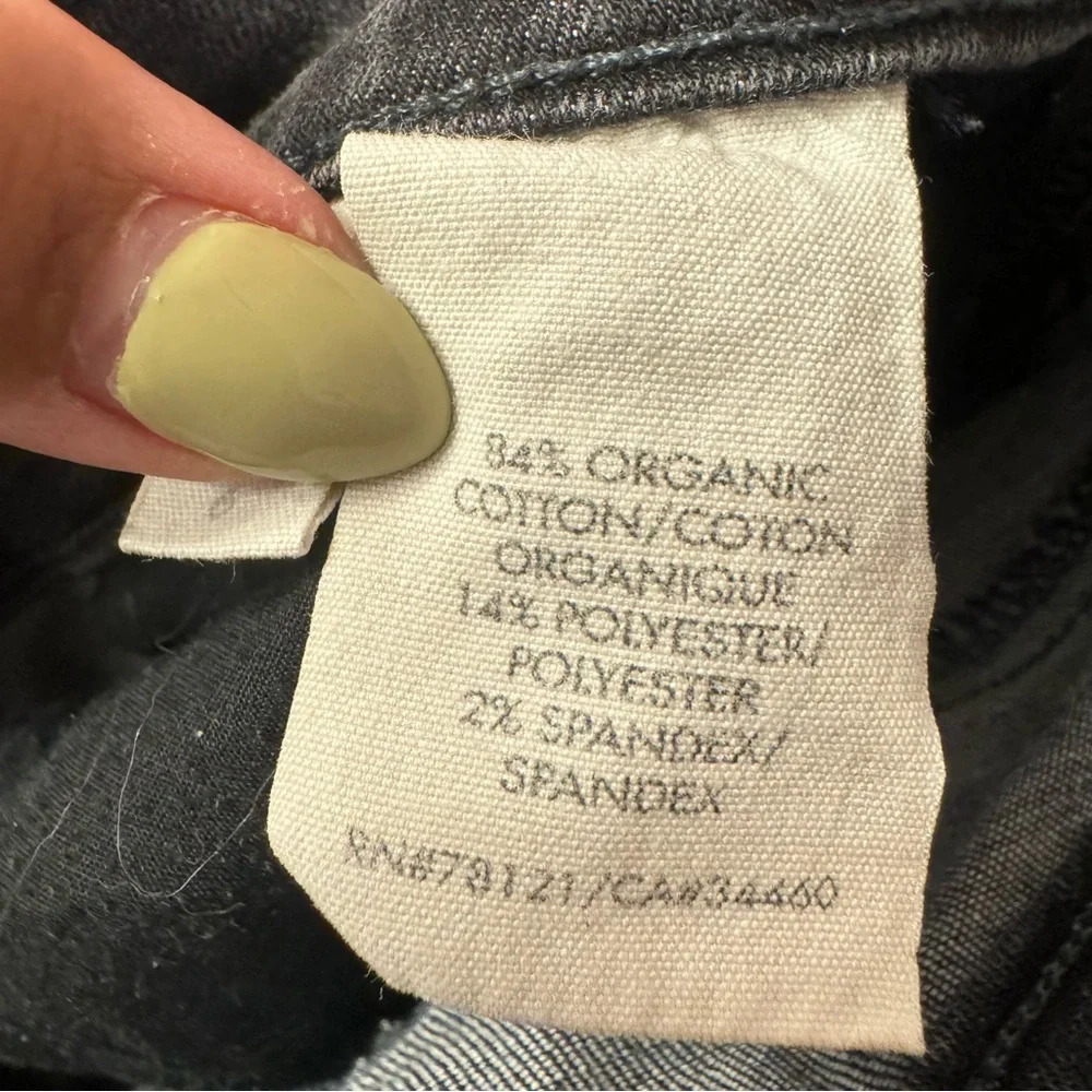 Eileen Fisher Organic Cotton Skinny Jeans Black Women Size 6 - Picture 6 of 7